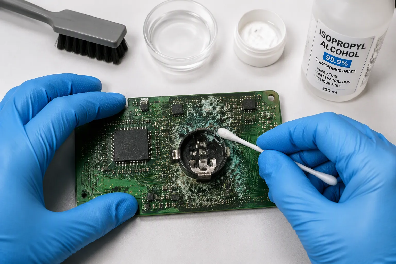 How to Clean Corrosion Off a Circuit Board