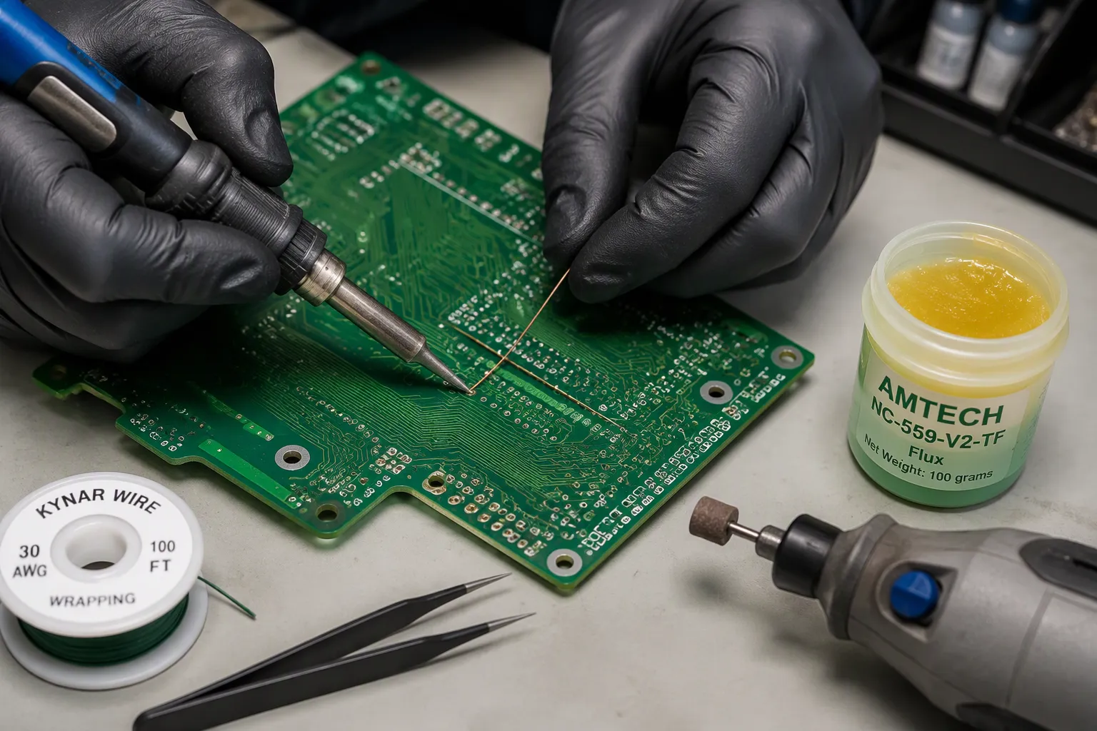 PCB Repair for Traces and Components